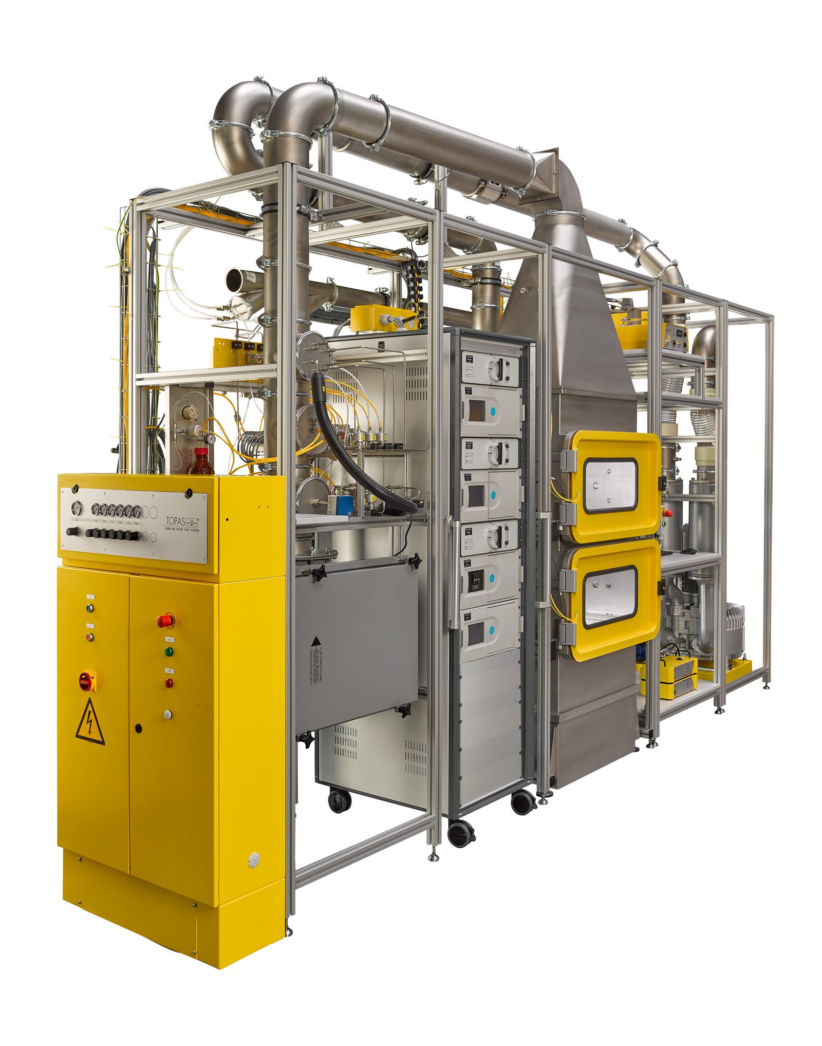 FCT 113 Fuel Cell Air Intake Filter Test System workflow diagram